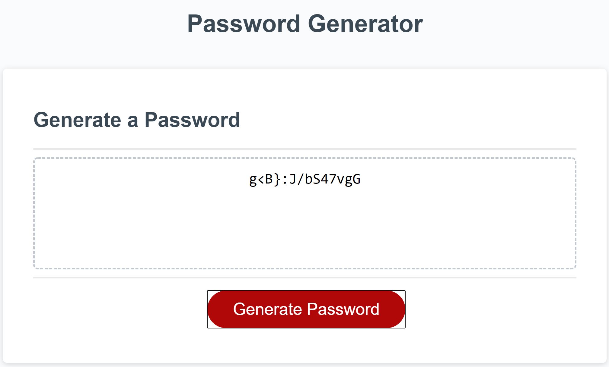 Random Password