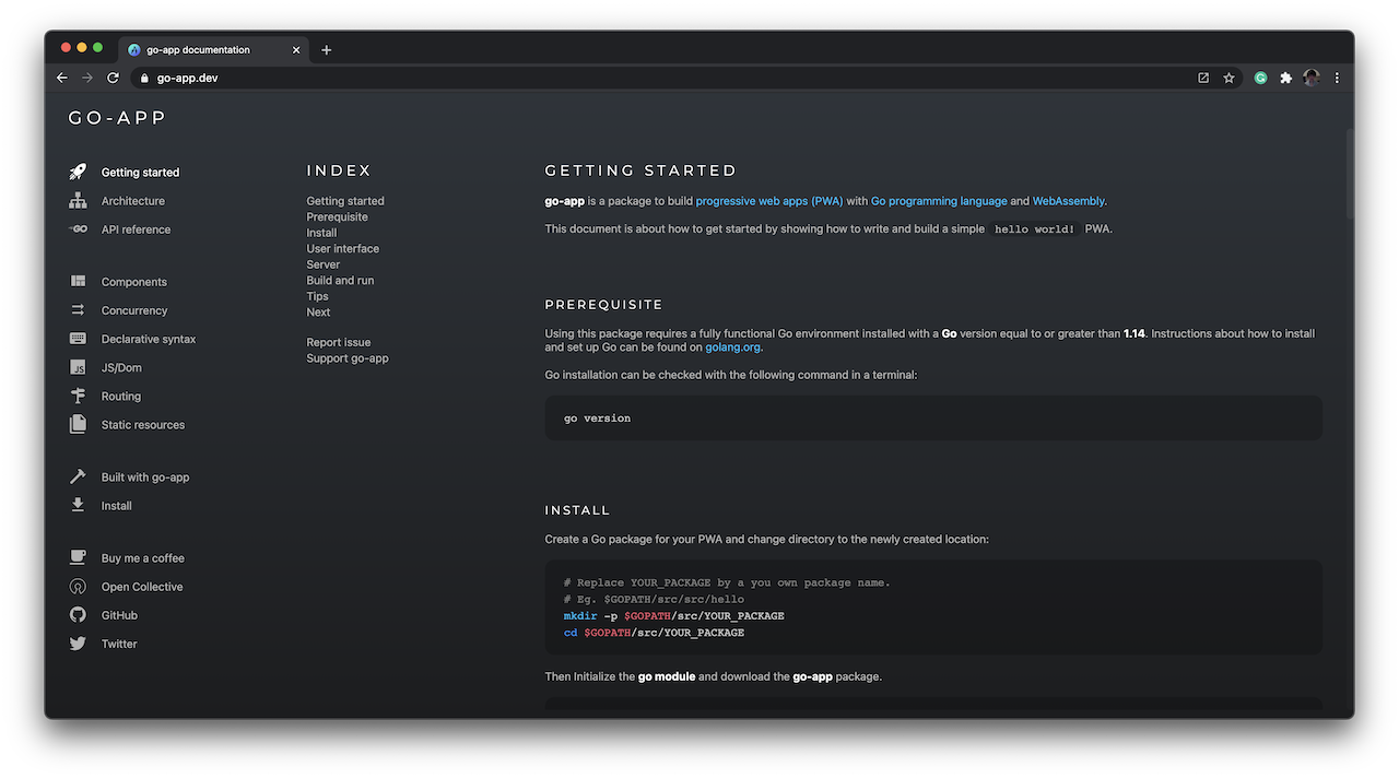 go-app documentation