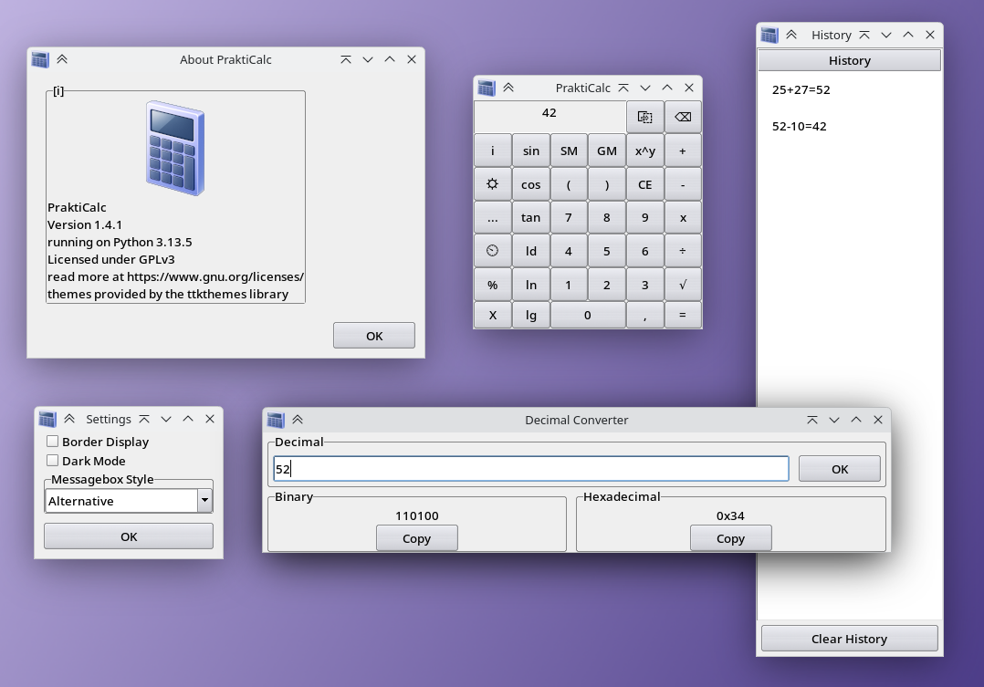PraktiCalc Screenshot