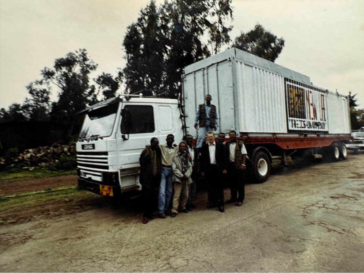 Early Joshua Campaign sound-stage truck