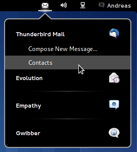 Messaging Menu screenshot