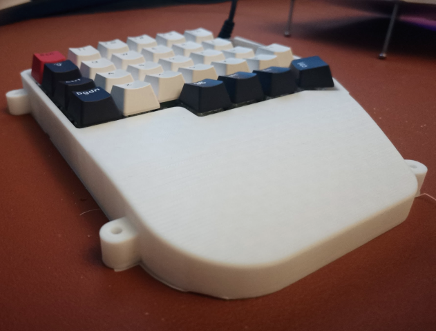 Side View of Keyboard