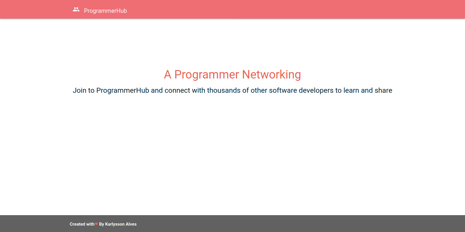 GitHub - karlysson/programmer_hub: A social network based on facebook ...