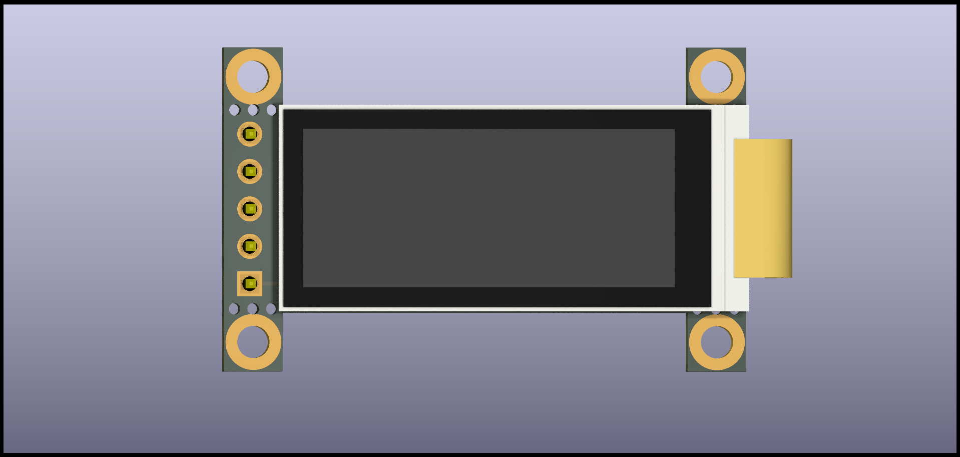 Sharp memory display breakout, from the project README