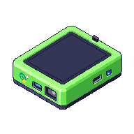 Pixel art AIPI-Lite companion device