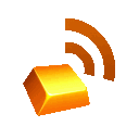 HoldSpeak logo, a held key with rising soundwaves