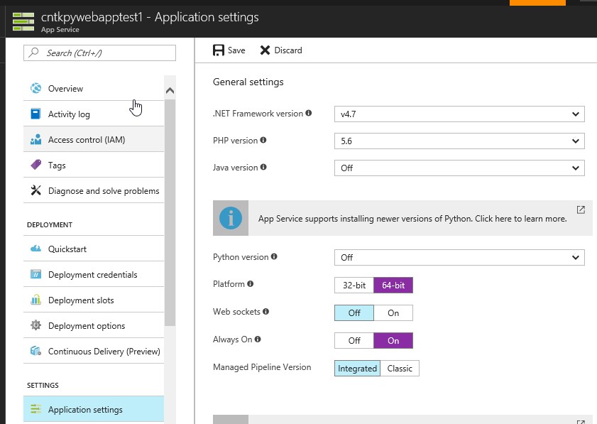 Web App preferences