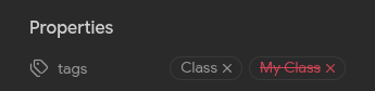 My Class Tag Example Screenshot