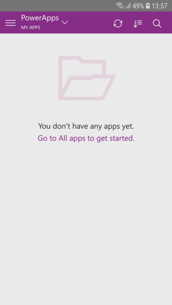 PowerApps Mobile - Go to all apps