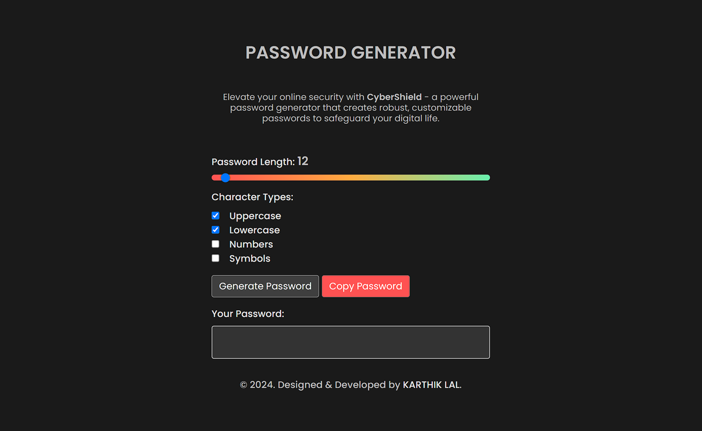 Password Generator Screenshot 1