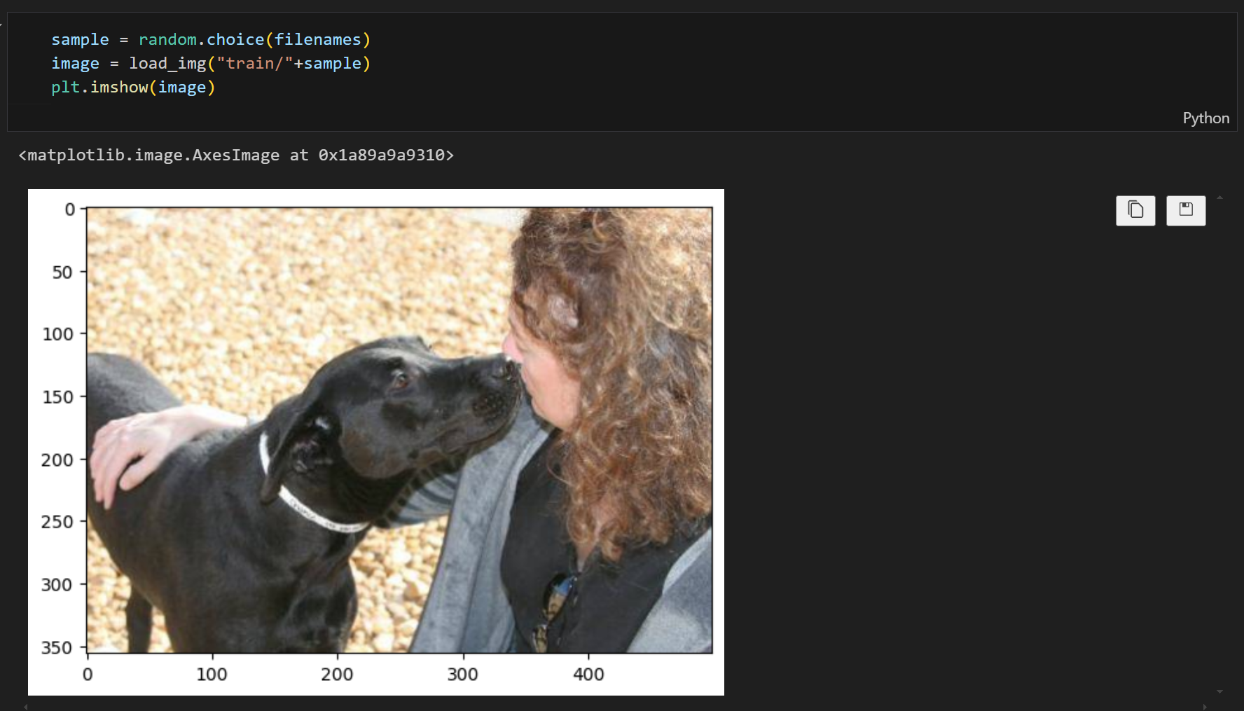 A person and a dog kissing Description automatically generated