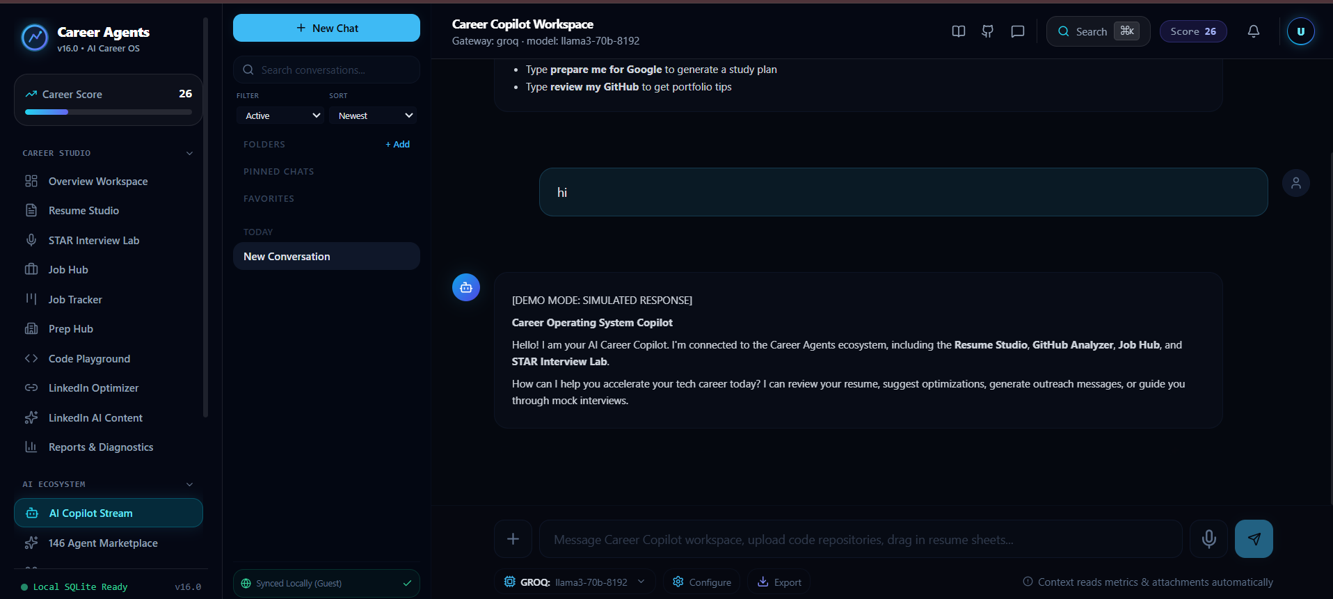 AI Copilot Stream Workspace