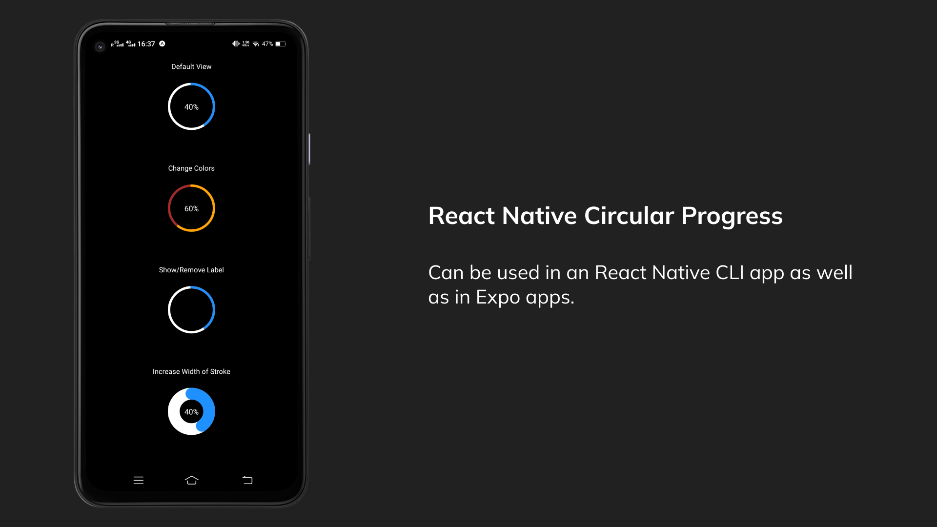 React Native Circular Progress Preview