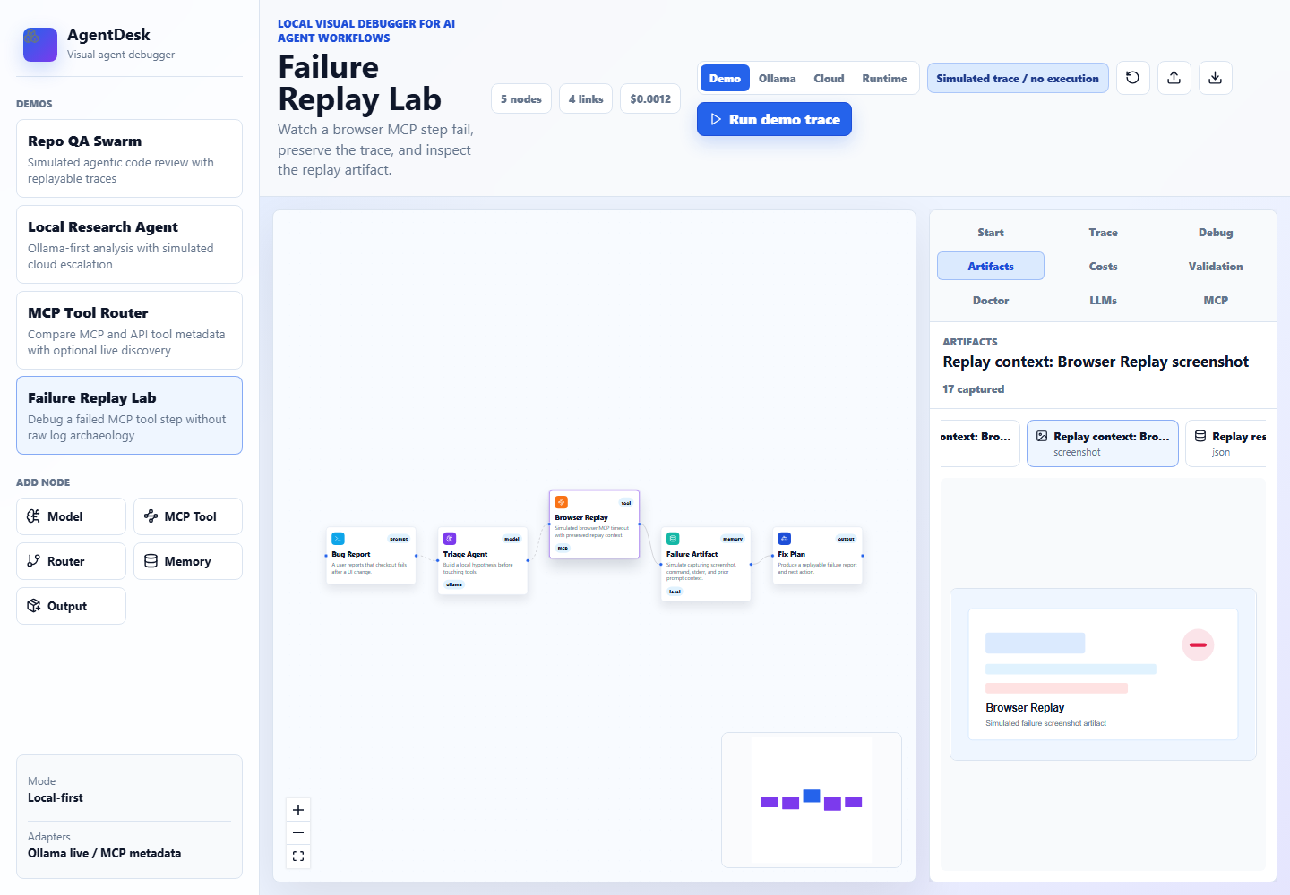 AgentDesk artifact viewer