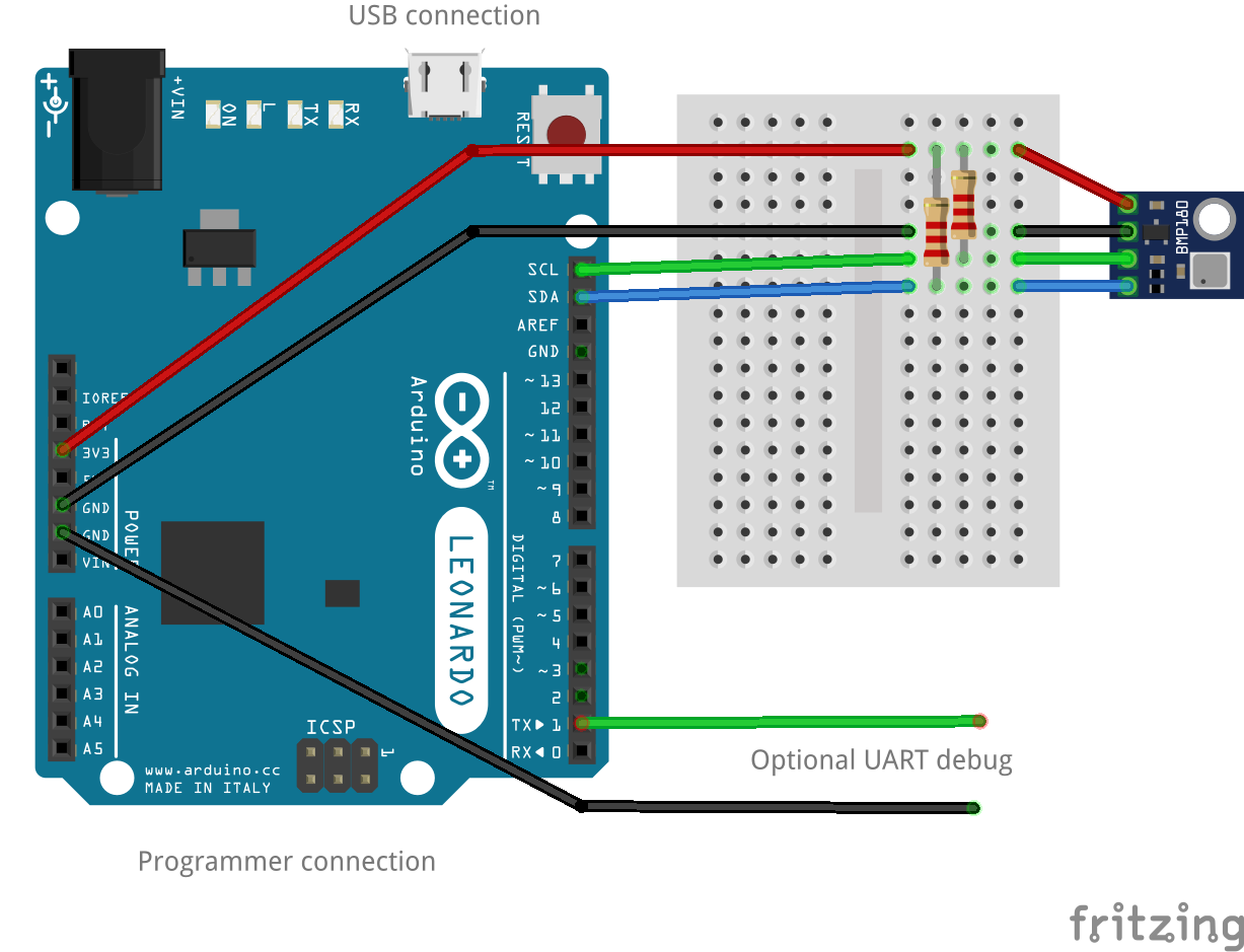 Arduino Leonardo wiring