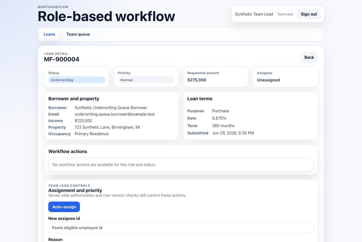 MortgageFlow project screenshot