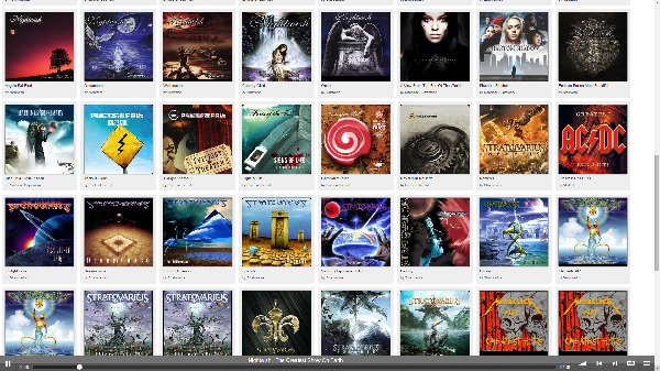 Audiostash albums view