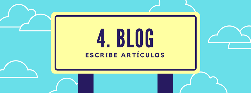 Blog: Escribe artículos