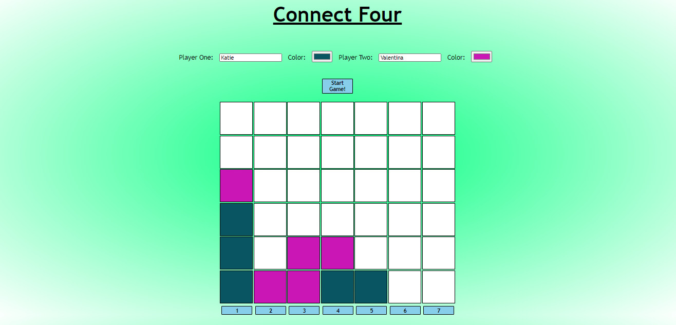 Our Connect Four Game