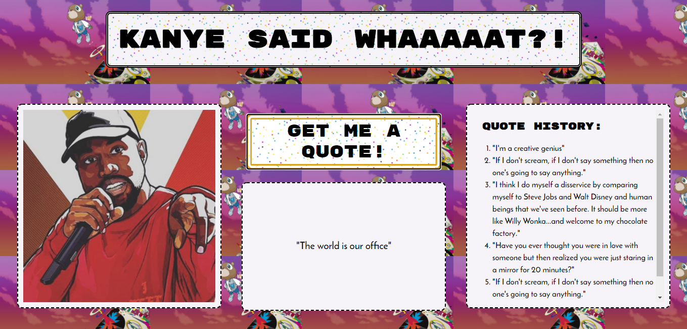 Kanye West quote generator