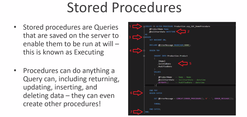 Stored procedures