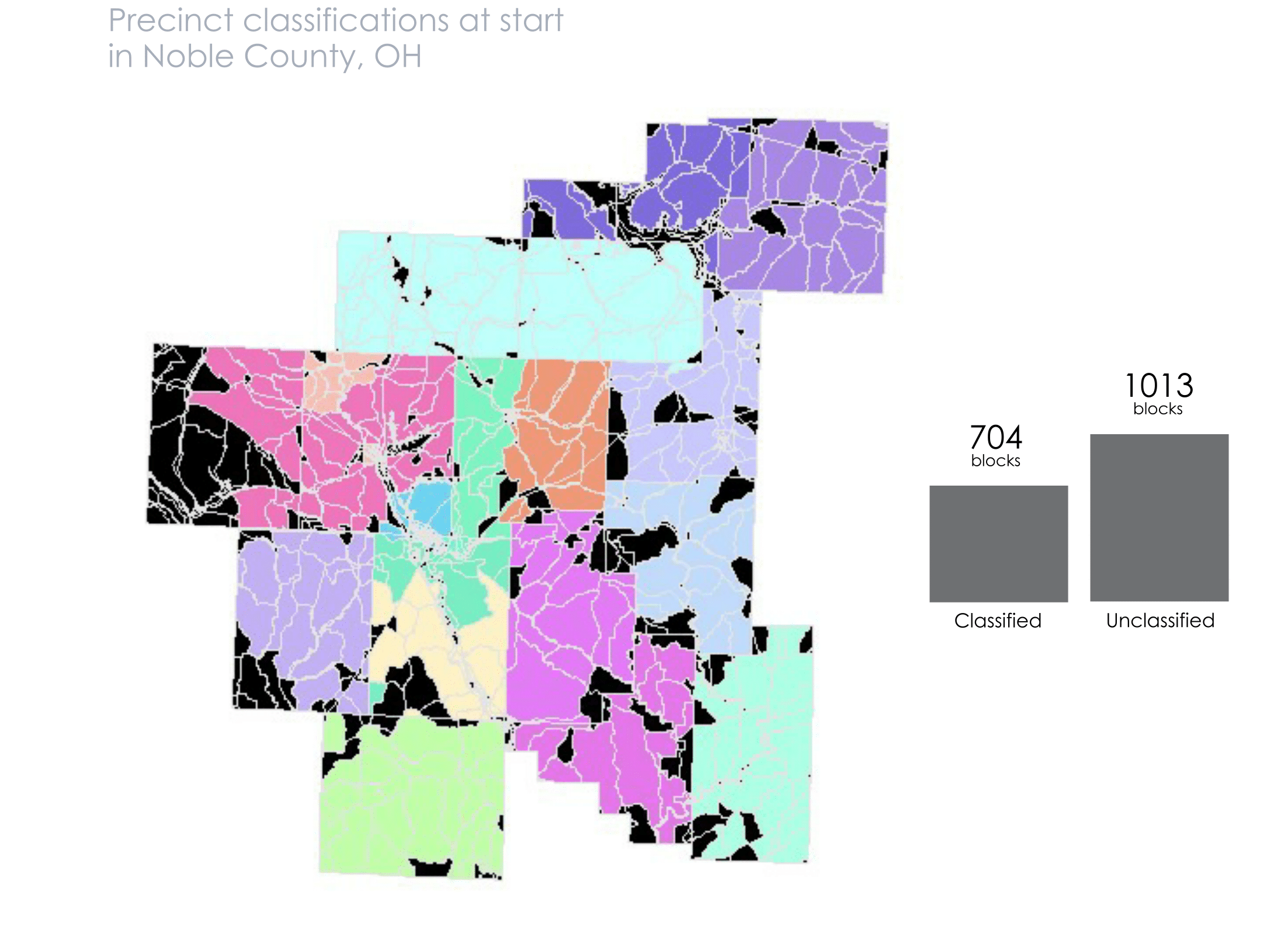 GIF of interations to built precinct shapefile in Noble County