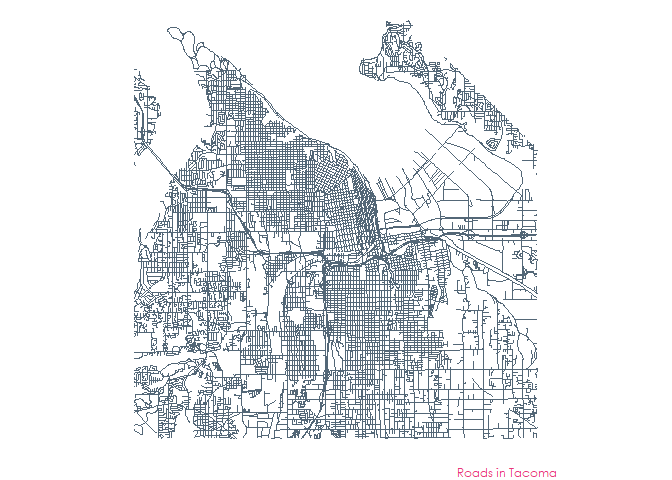 map of the roads in tacoma