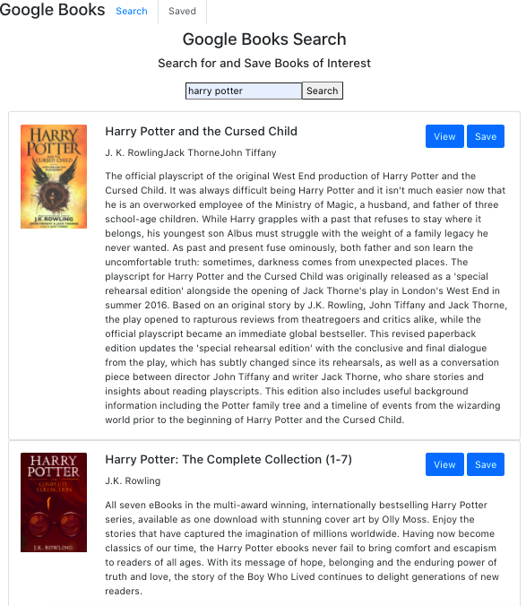 Google Books Homepage