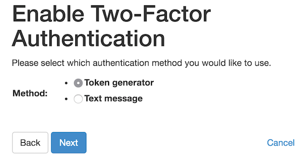 select token generator