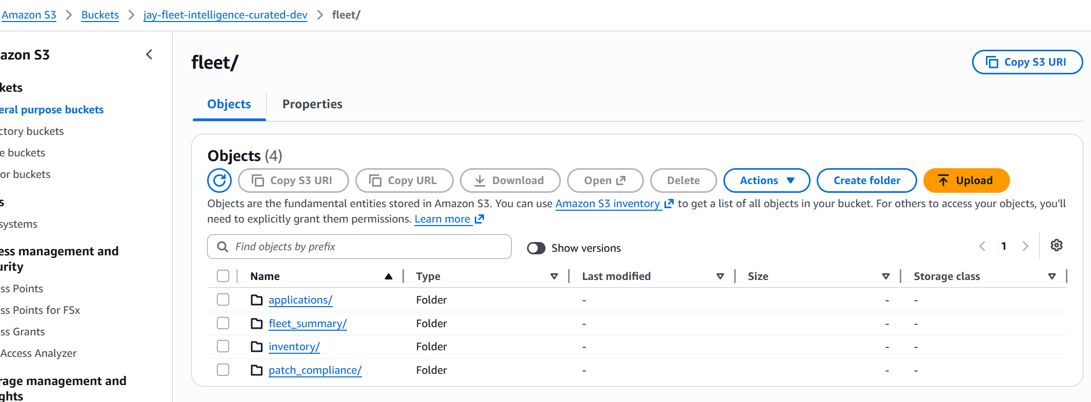 Curated S3 Parquet data