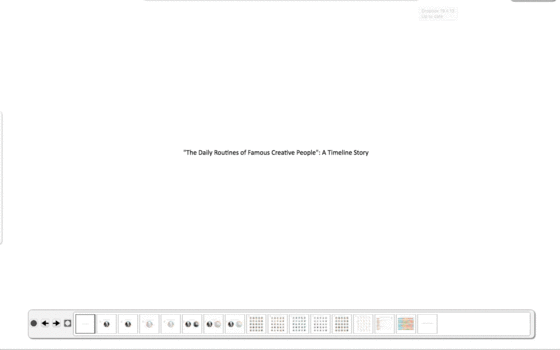 "The Daily Routines of Famous Creative People": A Story made with Timeline Storyteller