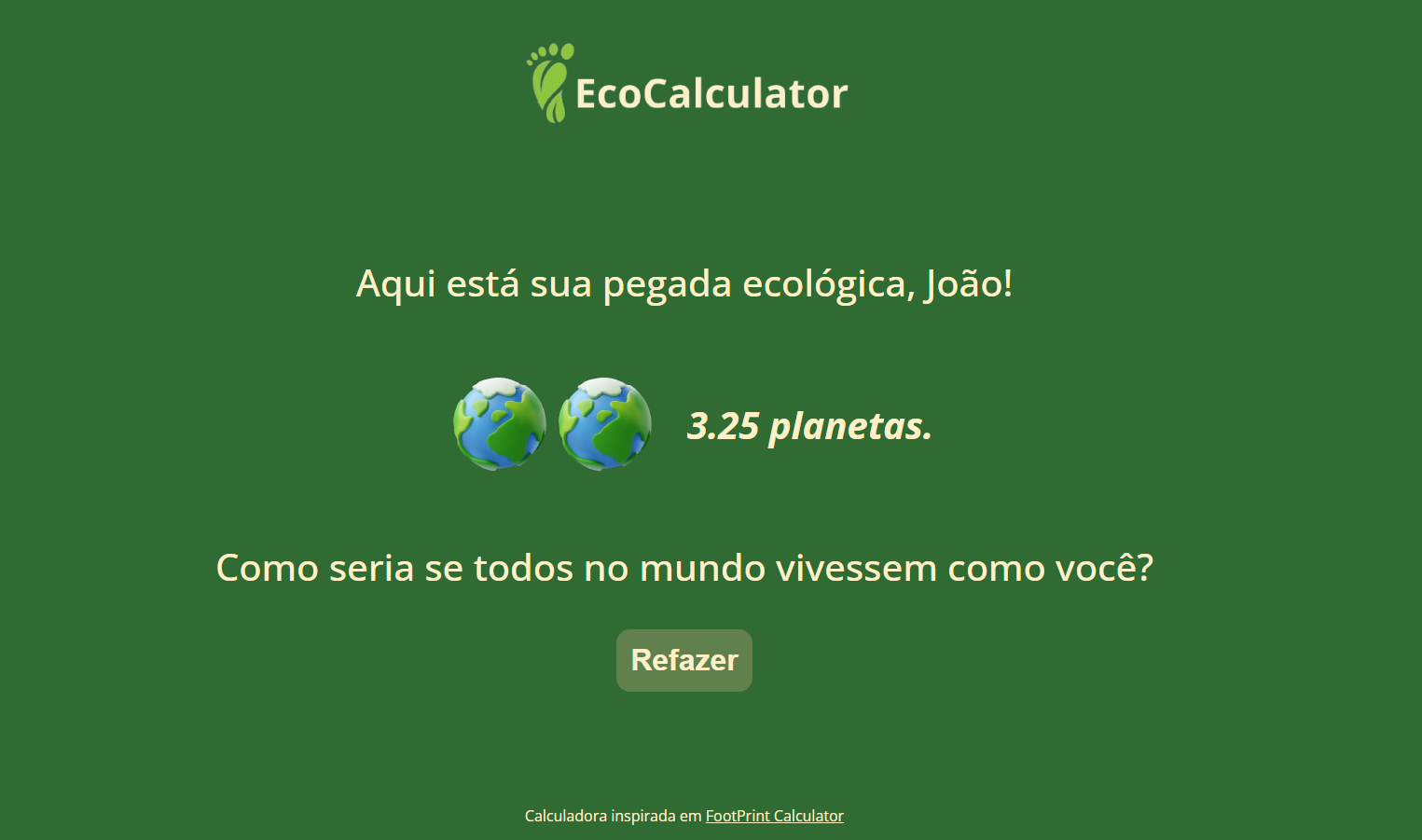 Calculadora-de-Pegada-Ecologica