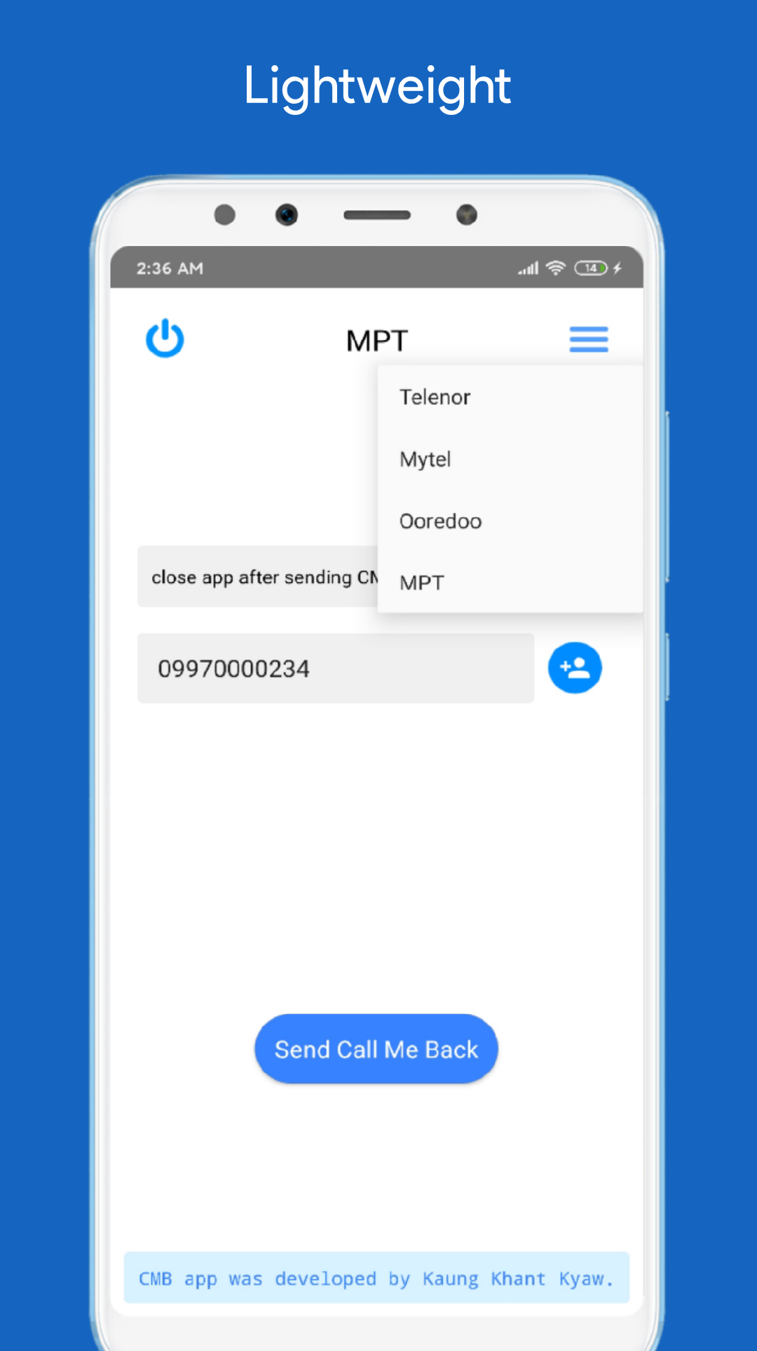 GitHub - kaungkhantjc/Call-Me-Back: Lightweight Free Call me back app ...