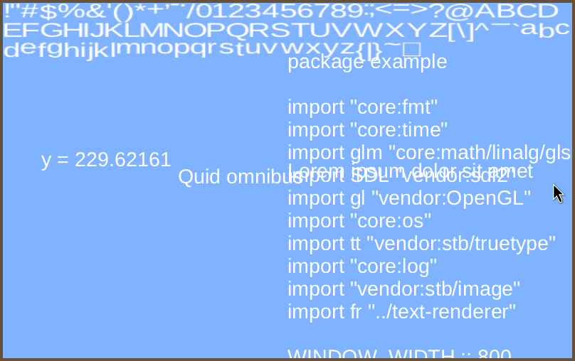 Example program