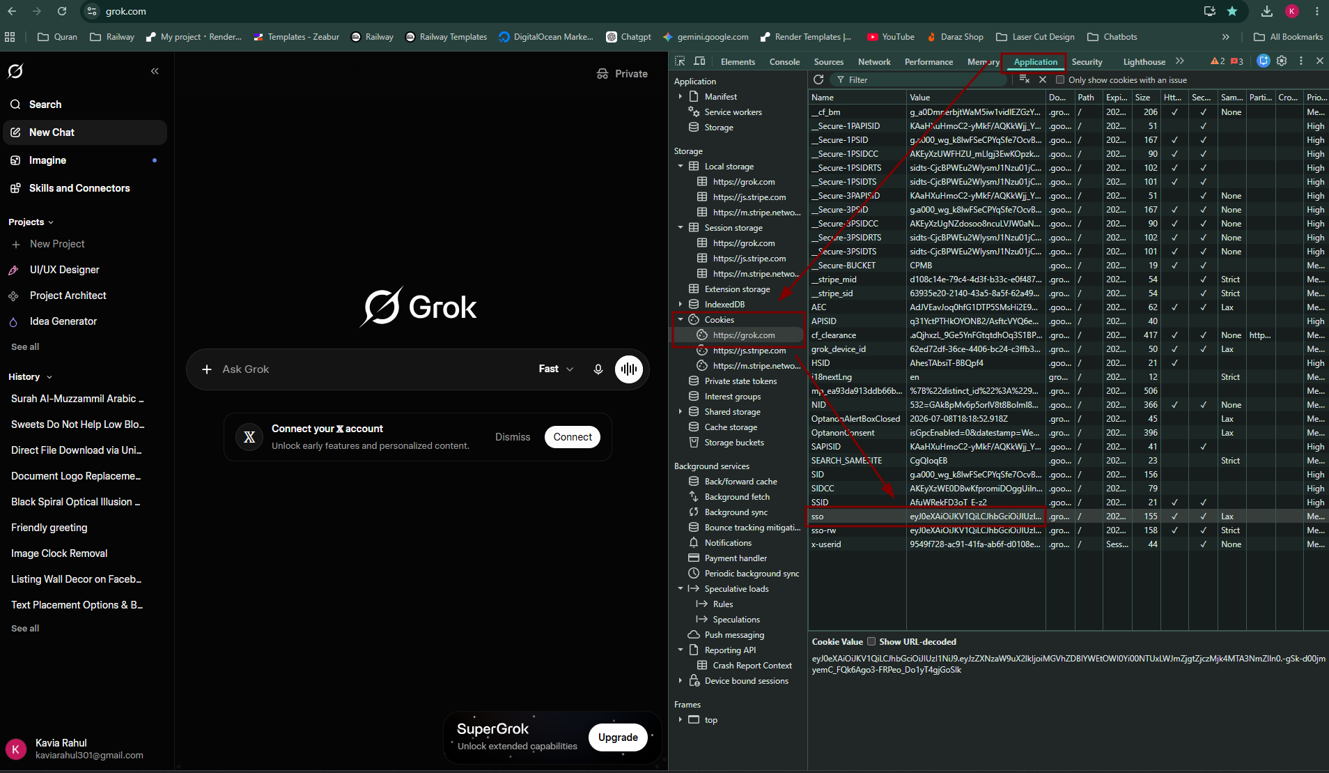 How to Get Grok SSO Token
