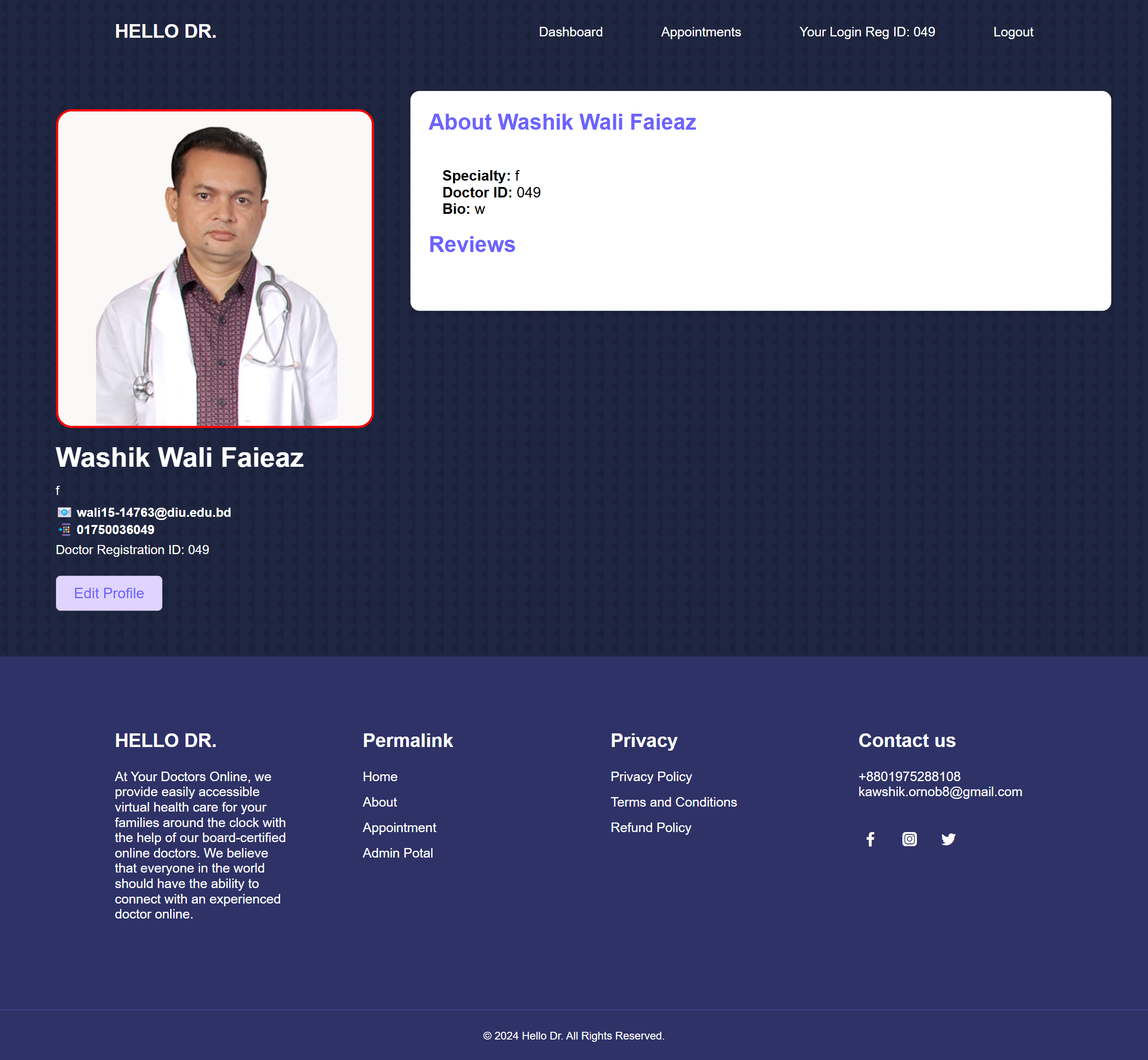 Doctor Profile View