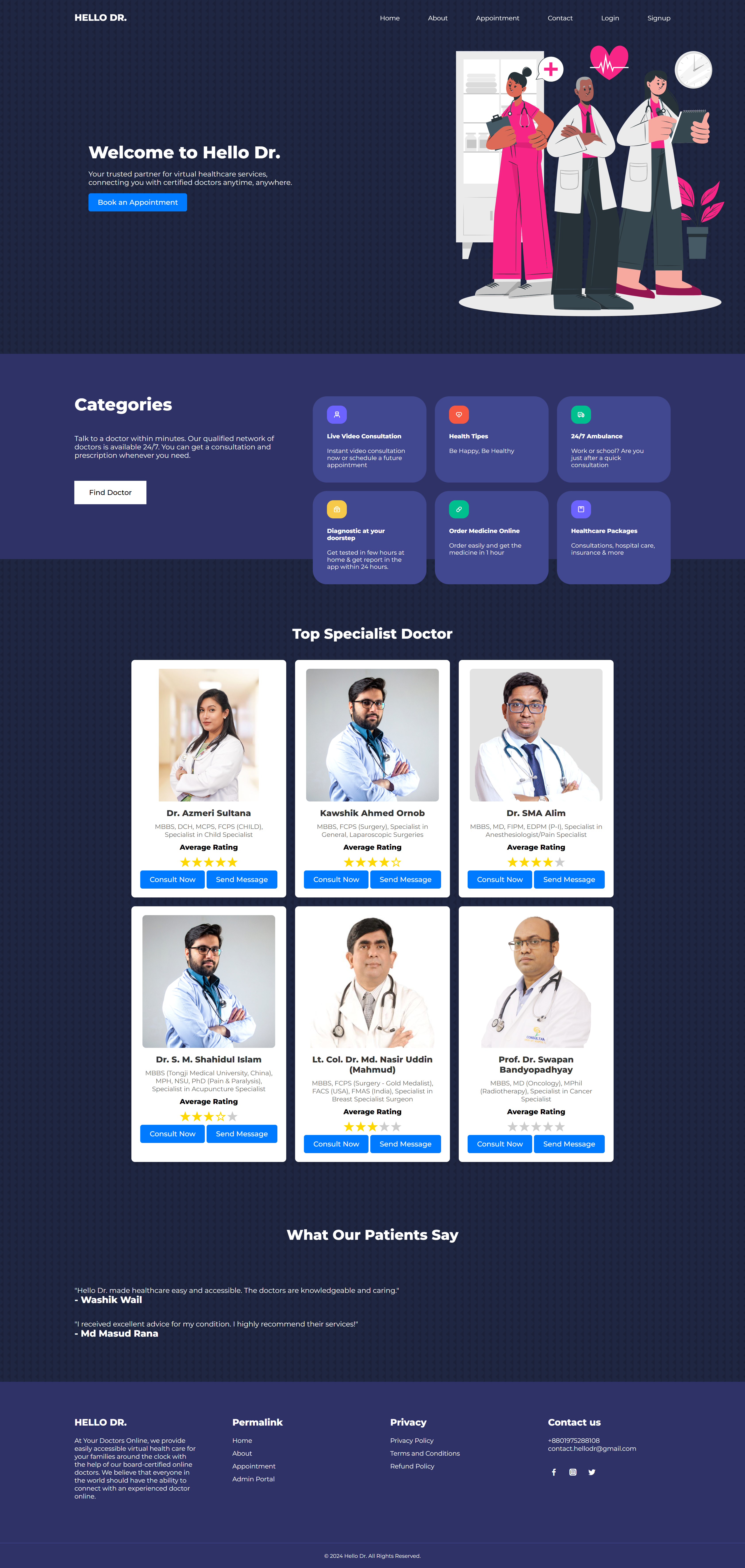 HelloDr Home Page