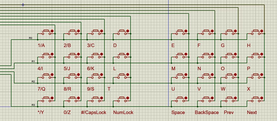 Two 4x4 Matrix Keypad