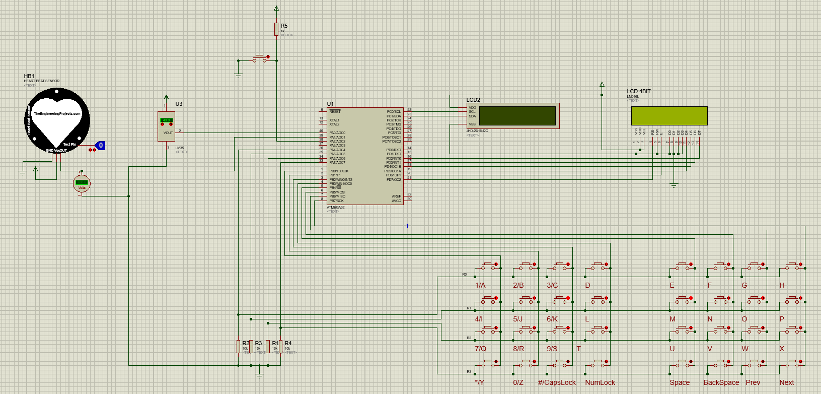 Circuit Diagram in Proteus