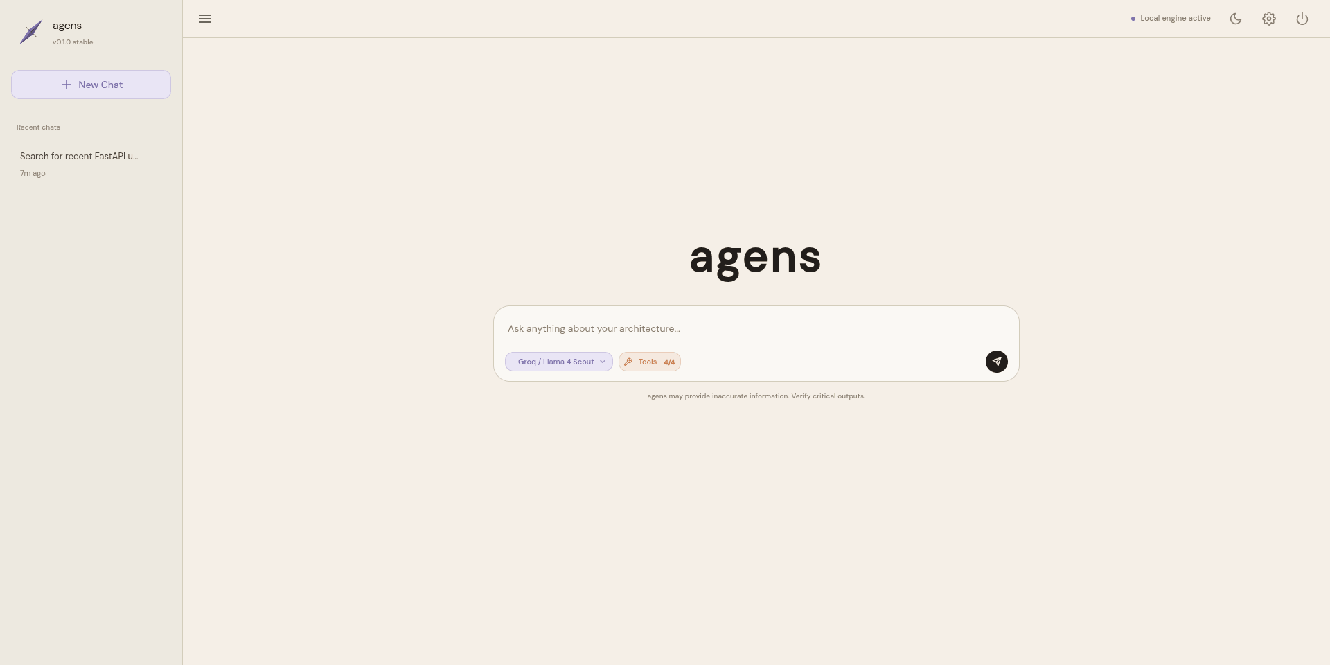 Web UI Home