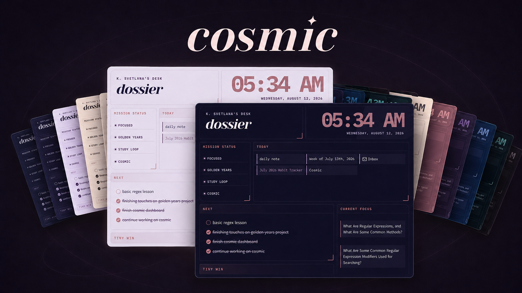 cosmic Theme Preview
