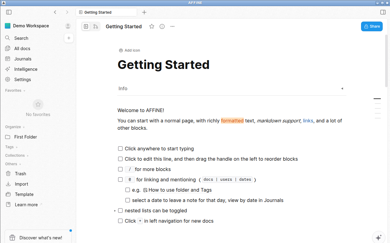 screenshot 1 of Affine Beta