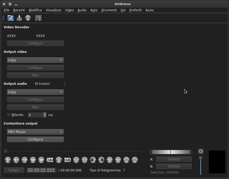 screenshot 1 of Avidemux QT