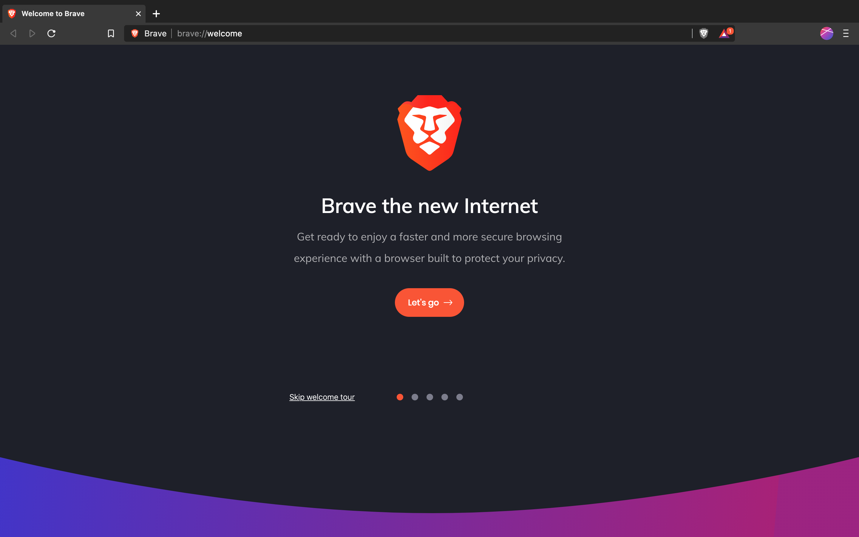 screenshot 1 of Brave Browser (Beta)