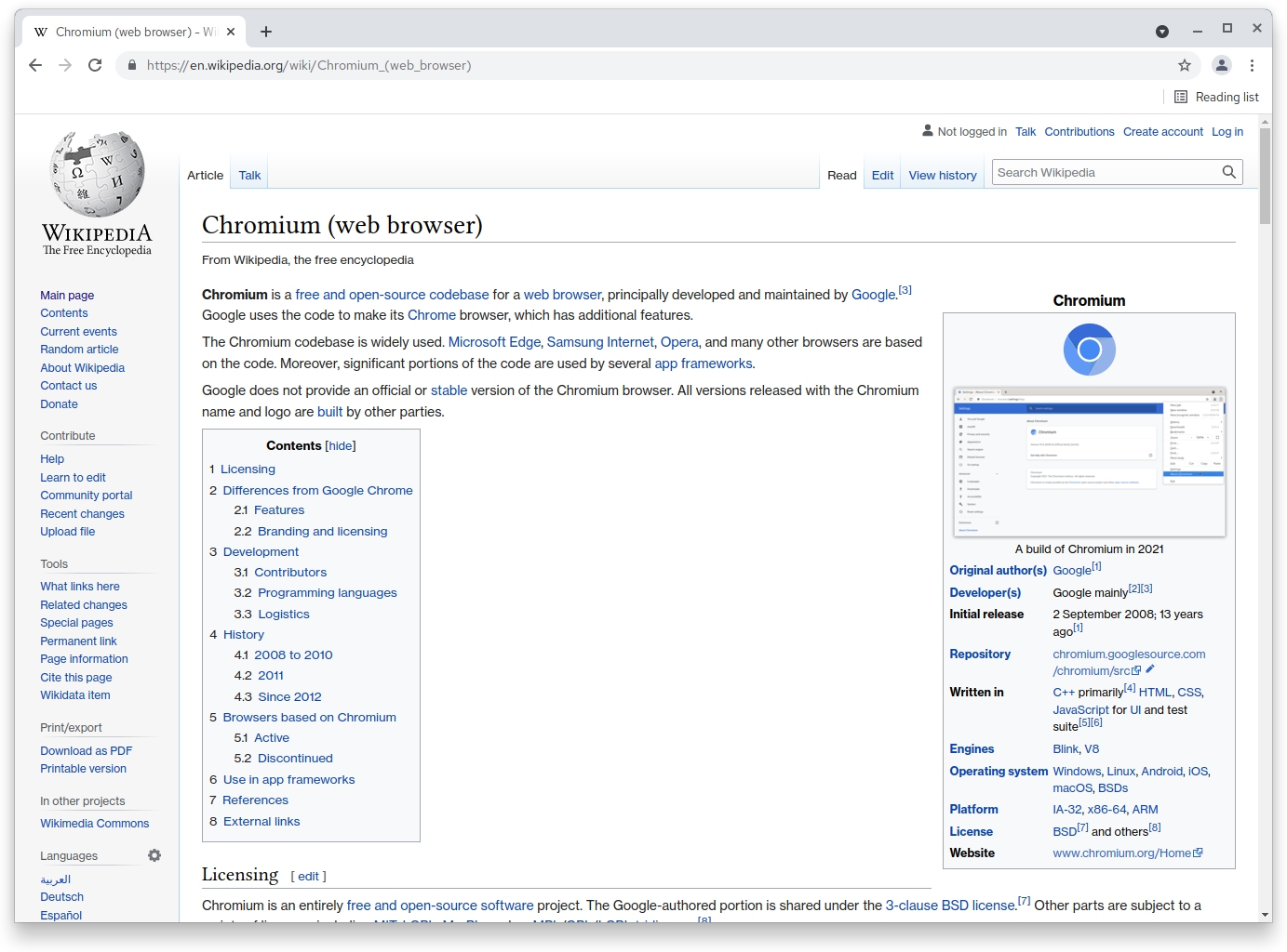 screenshot 1 of Chromium Edge