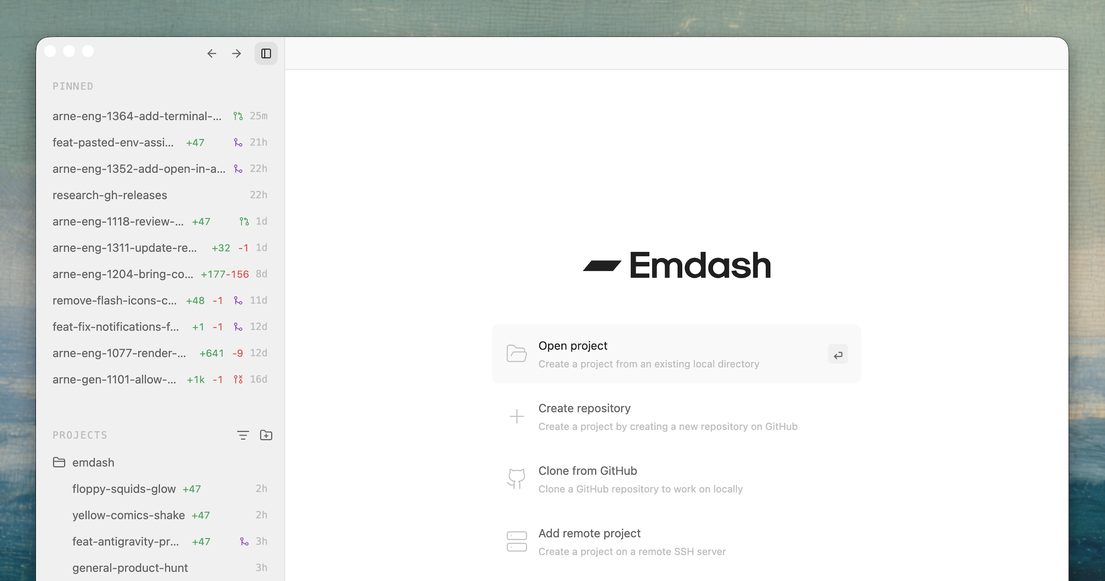 screenshot 1 of Emdash
