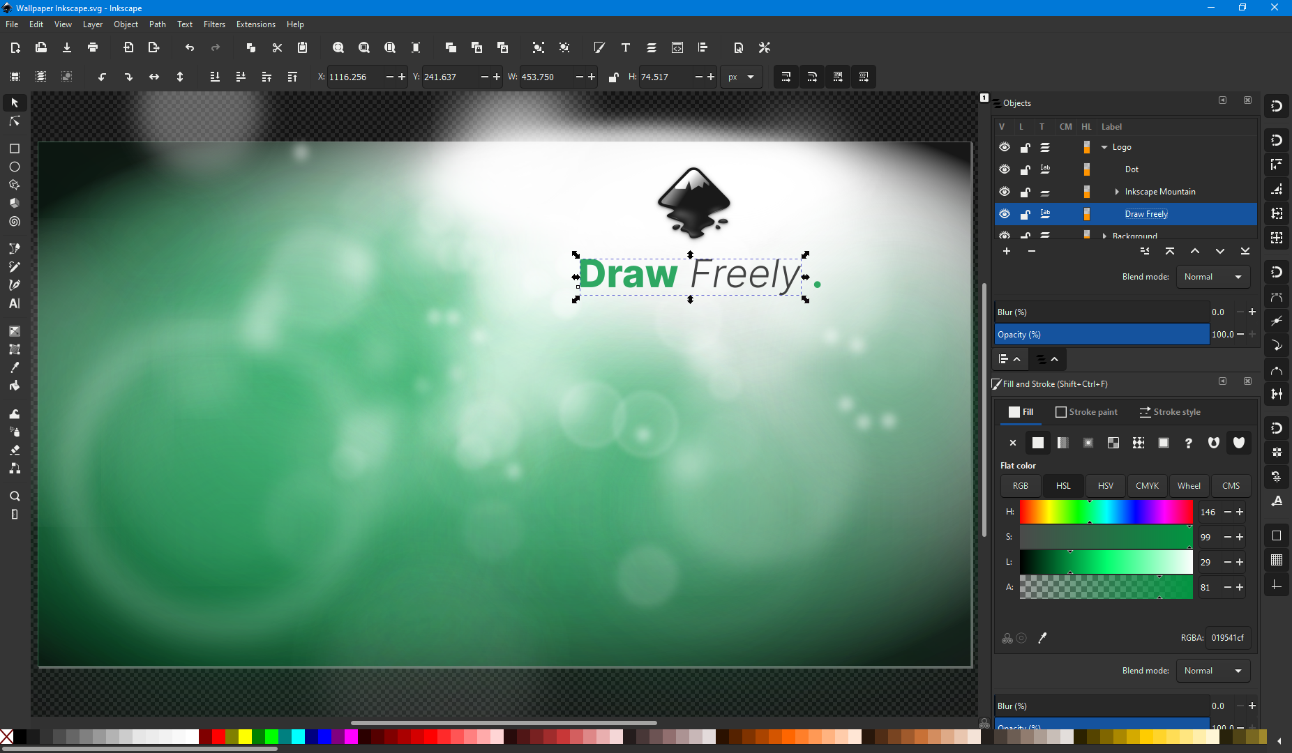 screenshot 1 of Inkscape