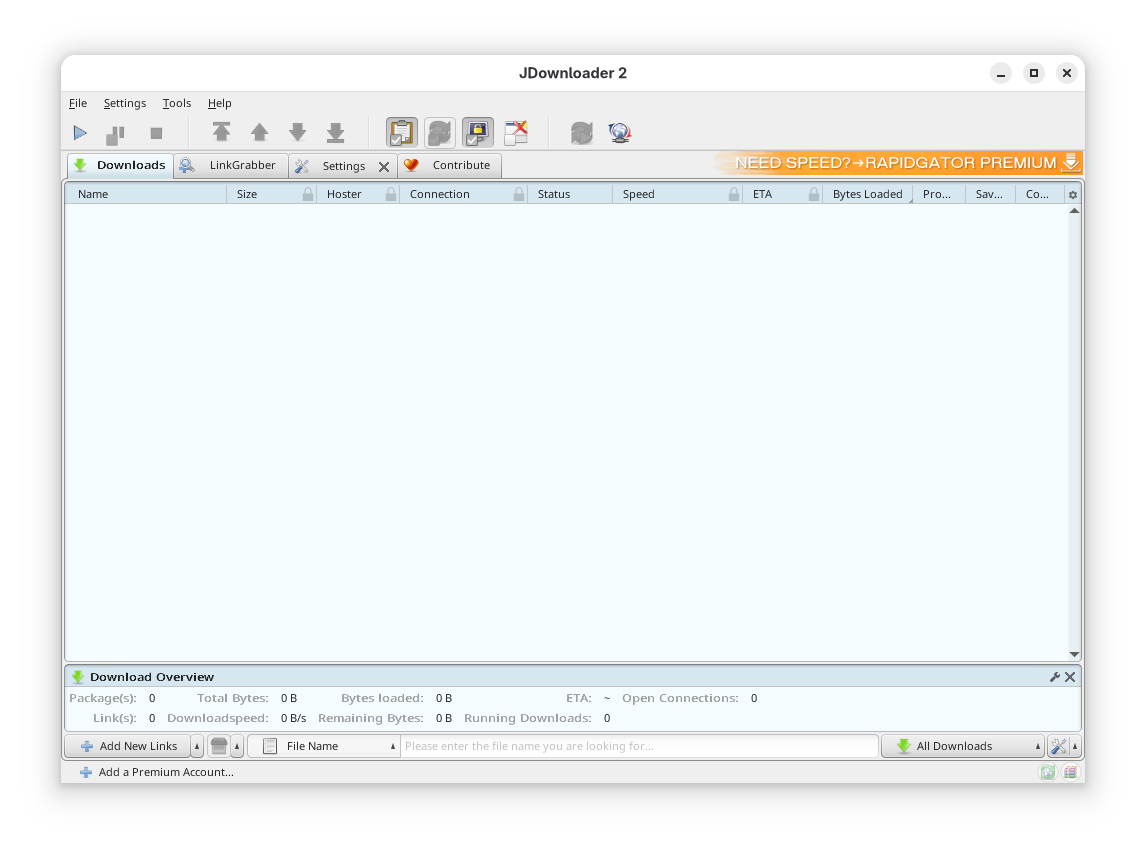 screenshot 1 of JDownloader 2