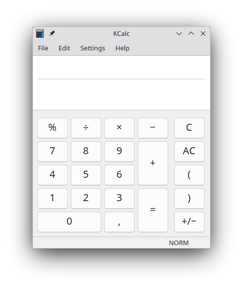 screenshot 1 of Kcalc