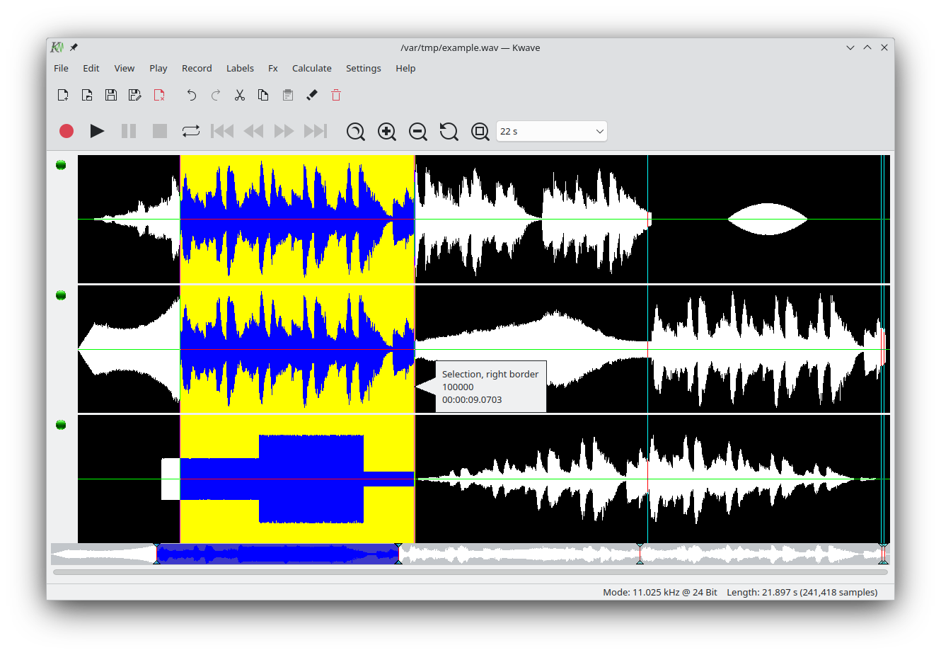 screenshot 1 of Kwave